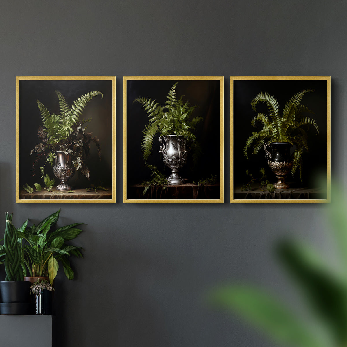 Floral Study Series LXXI - Restickable Framed Art Set