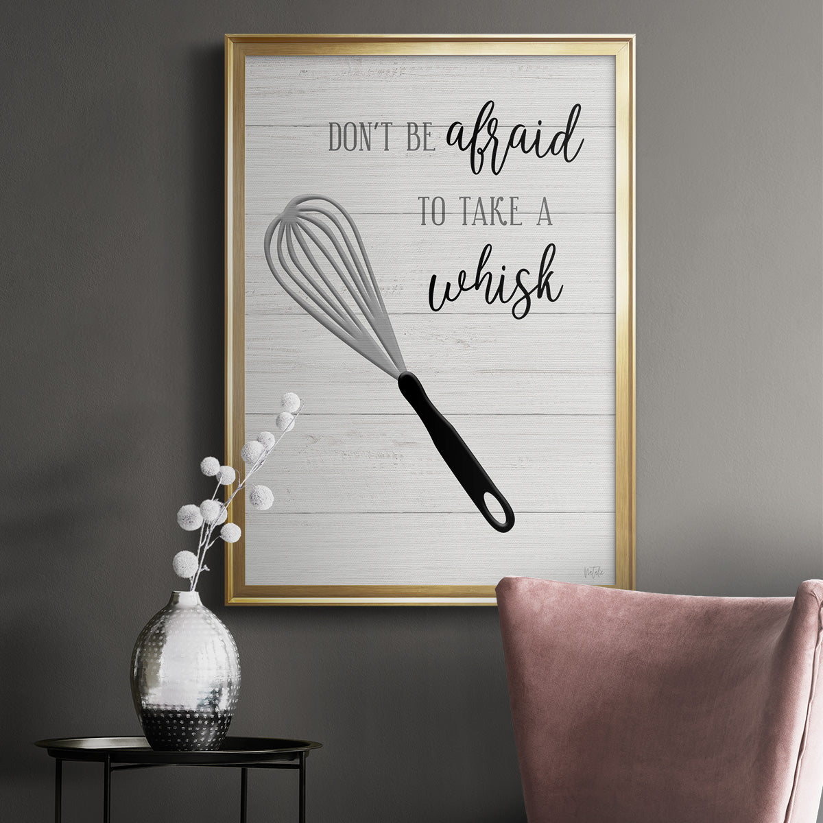 Take A Whisk - Modern Framed Canvas Print