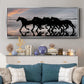 Beach Gallop - Floater Framed Canvas Print