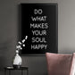 Soul Happy - Modern Framed Canvas Print