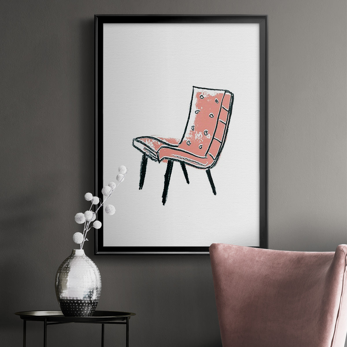 Take a Seat IX - Modern Framed Canvas Print