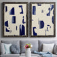 Fragment Abstraction I - Premium Framed Canvas 2 Piece Set - Ready to Hang