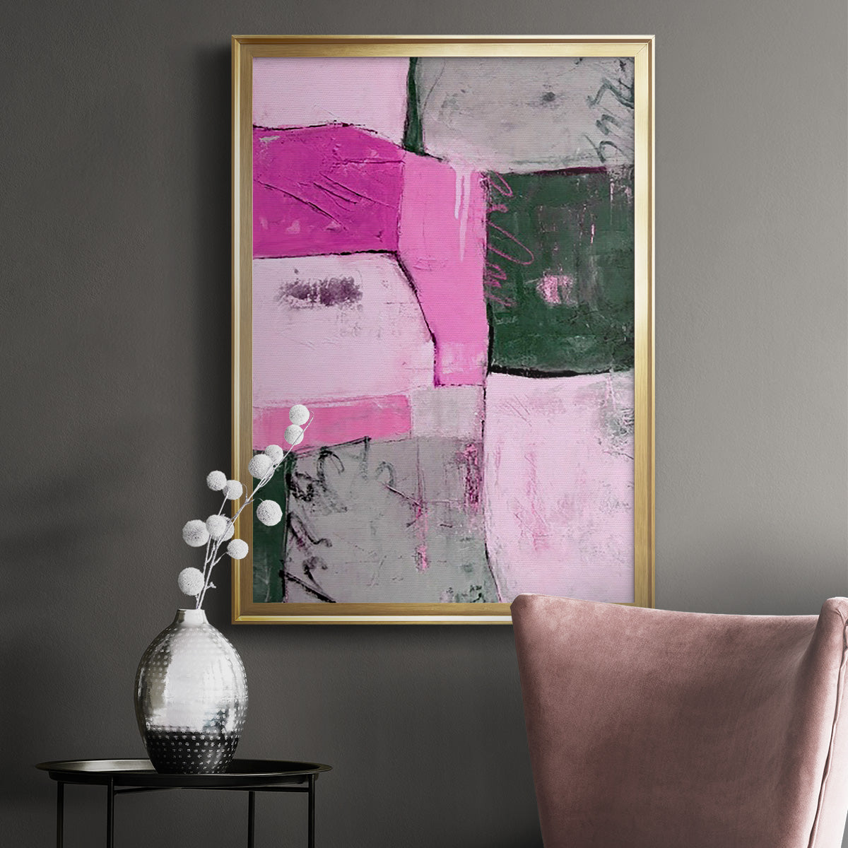 Party Mixer II - Modern Framed Canvas Print