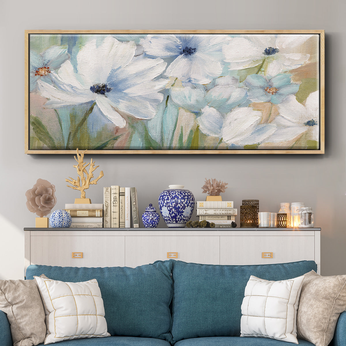 Spring Day - Floater Framed Canvas Print