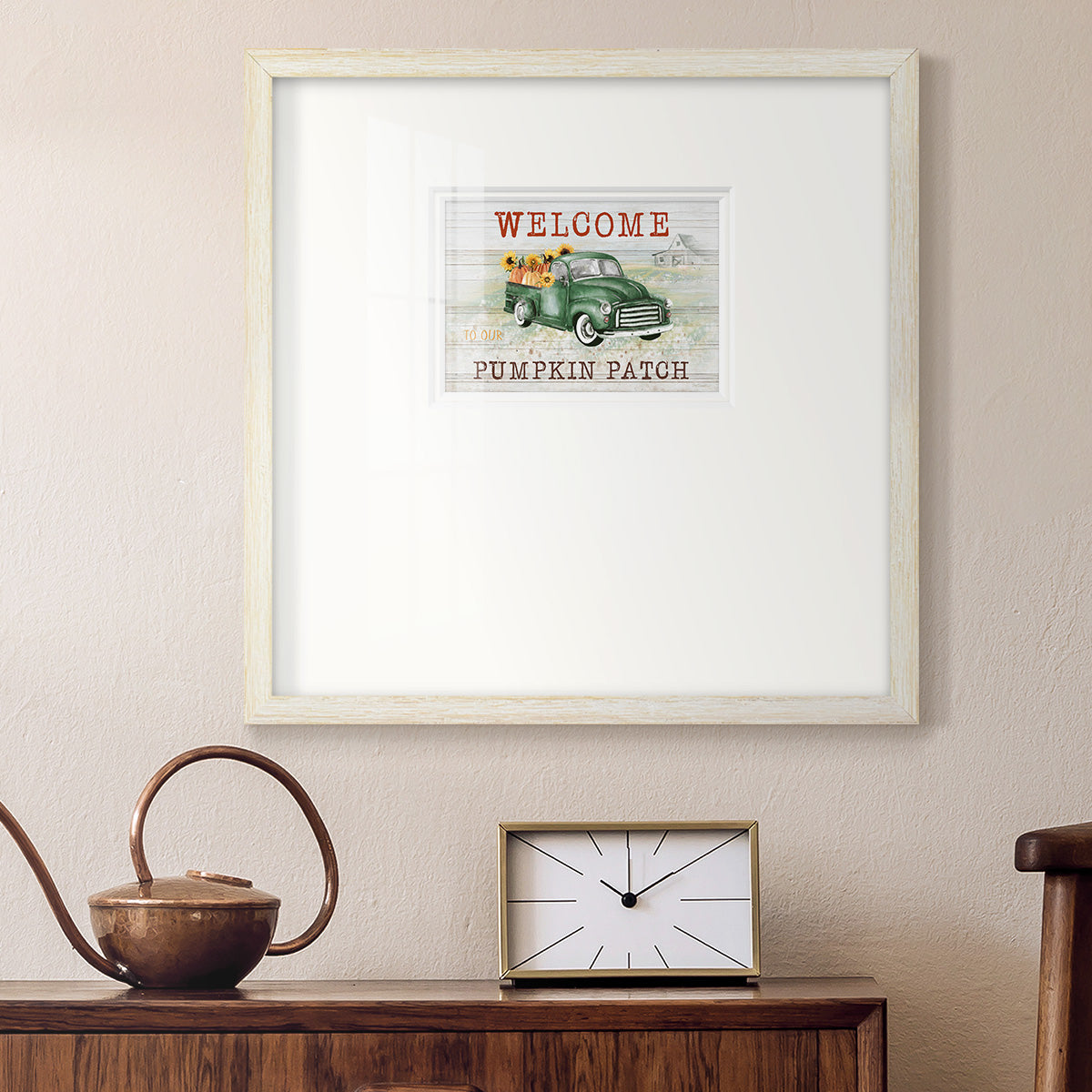 Pumpkin Patch Premium Framed Print Double Matboard