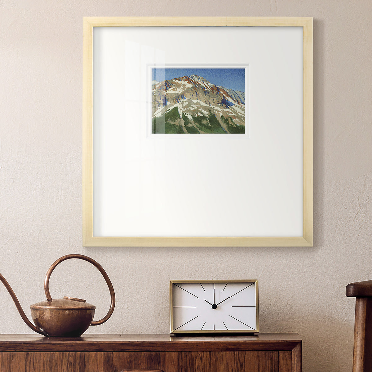 Vermillion Ascent Premium Framed Print Double Matboard