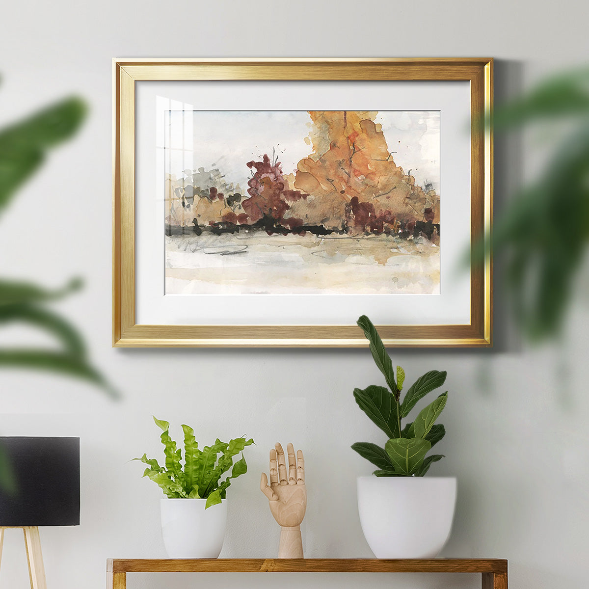The Autumn View II - Modern Framed Art Print