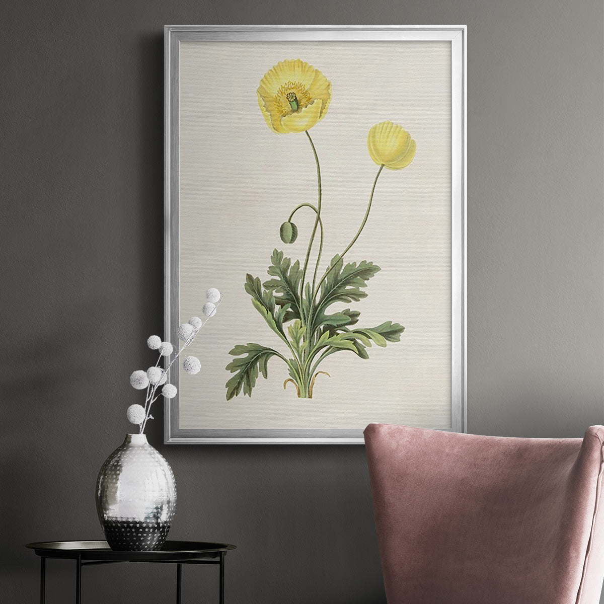 Flowers of the Seasons XII - Modern Framed Canvas Print