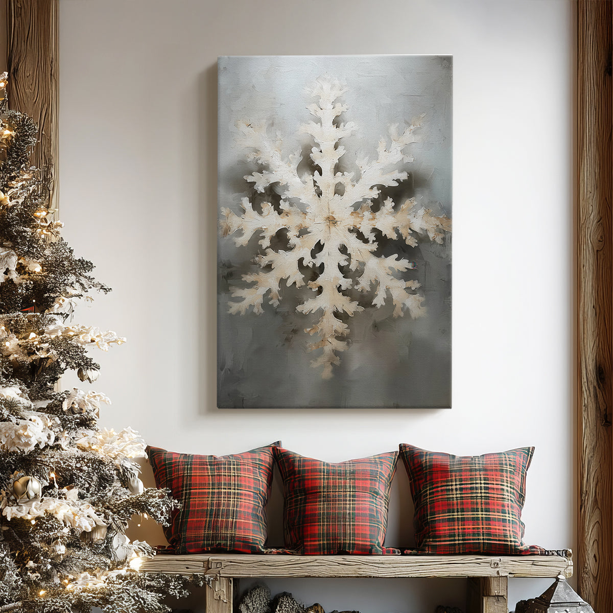 Twilight of Chalk Nativity - Canvas Art Print
