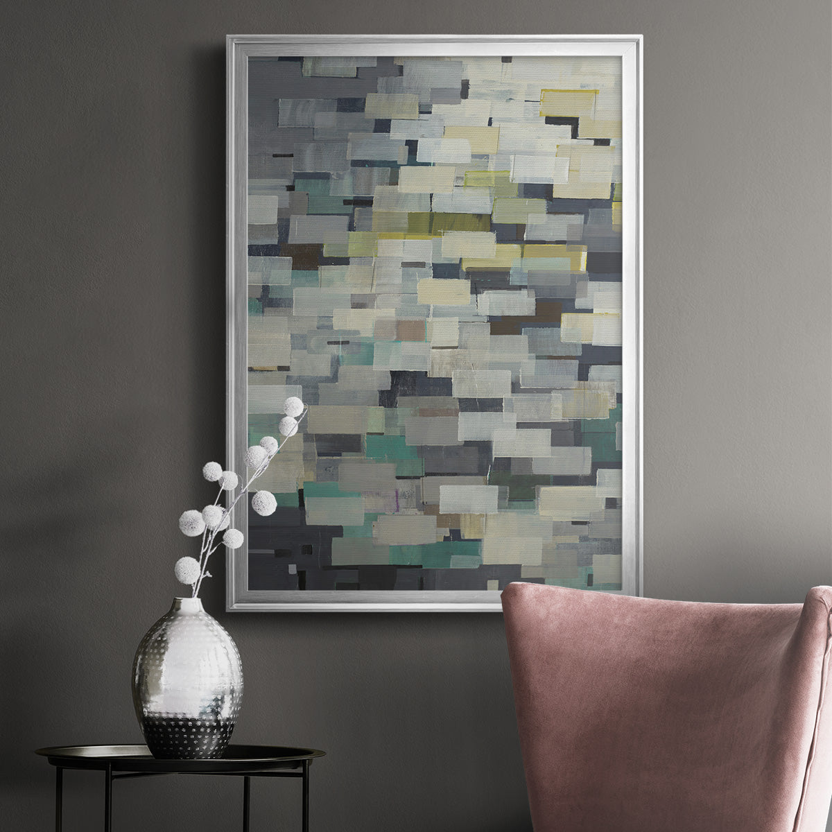 Puzzle Pieces V1 - Modern Framed Canvas Print