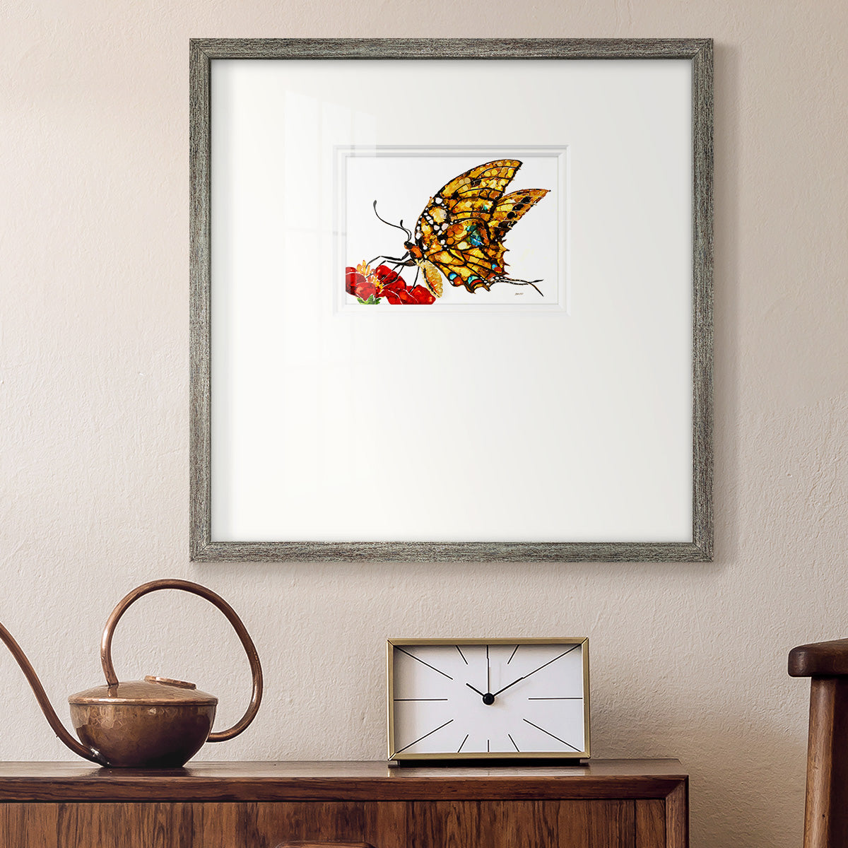 Wings II Premium Framed Print Double Matboard