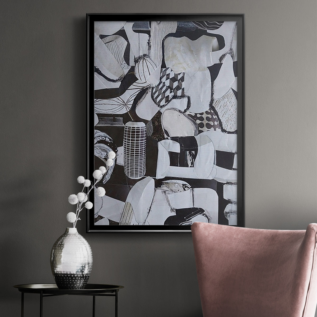 Beverlywood City Forms - Modern Framed Canvas Print