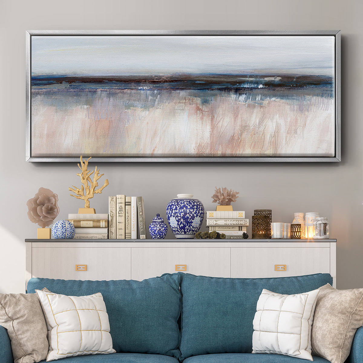 Tide at Dawn - Floater Framed Canvas Print