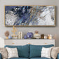 Blue Noise I - Floater Framed Canvas Print