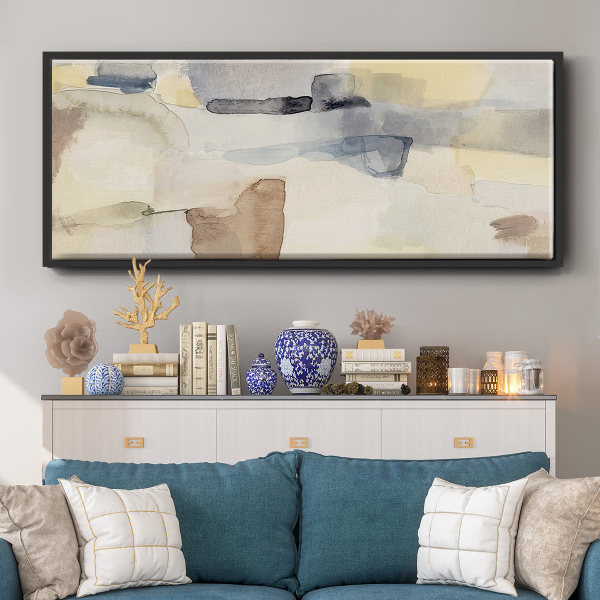 Eventide Sunset II - Floater Framed Canvas Print