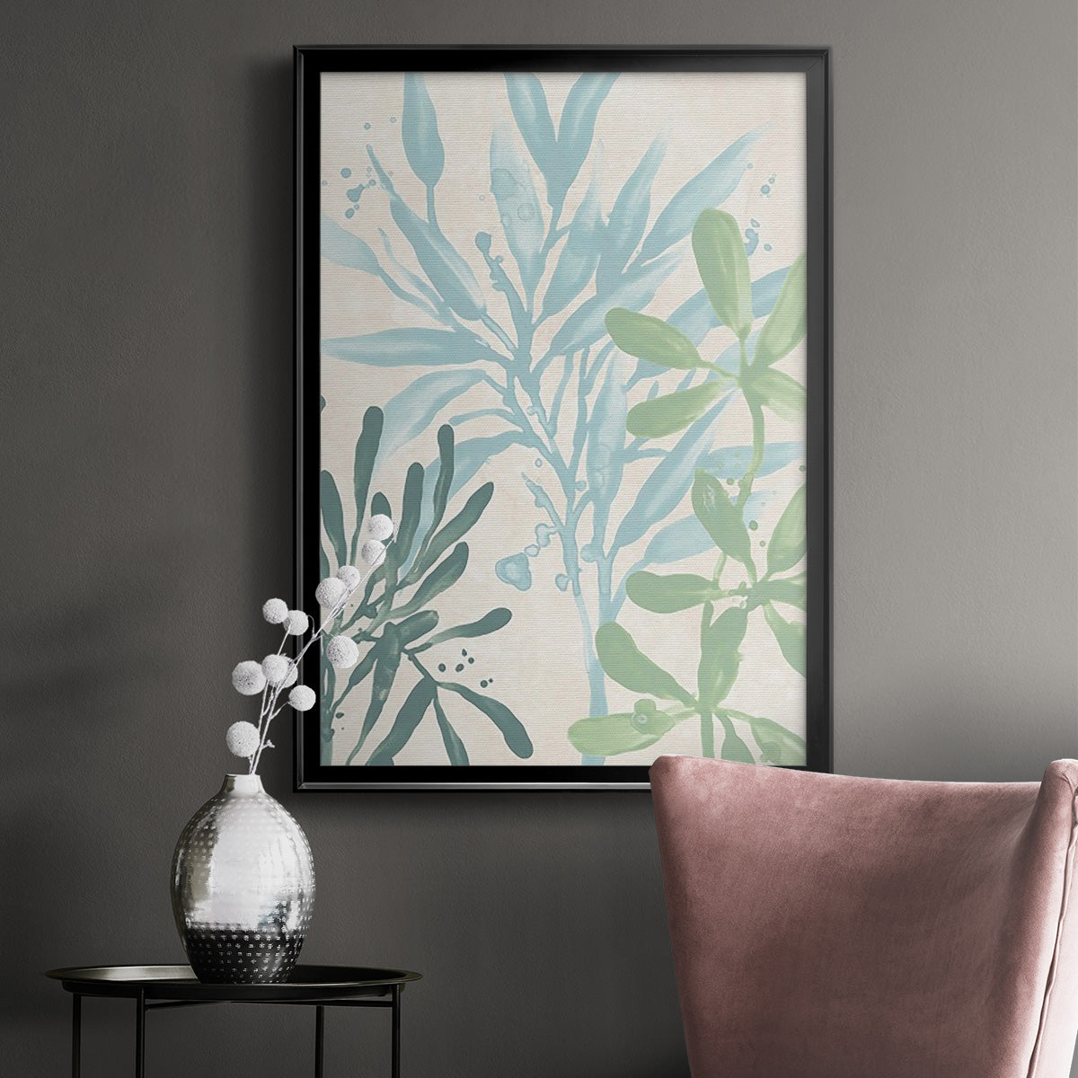 Swaying Seagrass III - Modern Framed Canvas Print