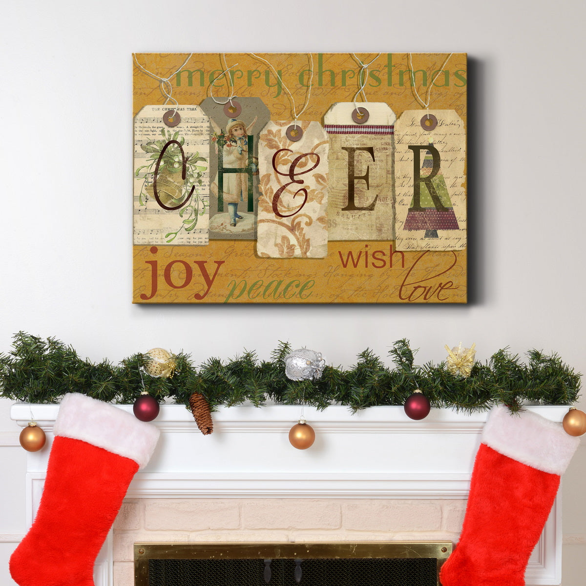 Cheer Tags - Premium Gallery Wrapped Canvas  - Ready to Hang