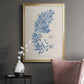 Blue Marine Algae III - Modern Framed Canvas Print
