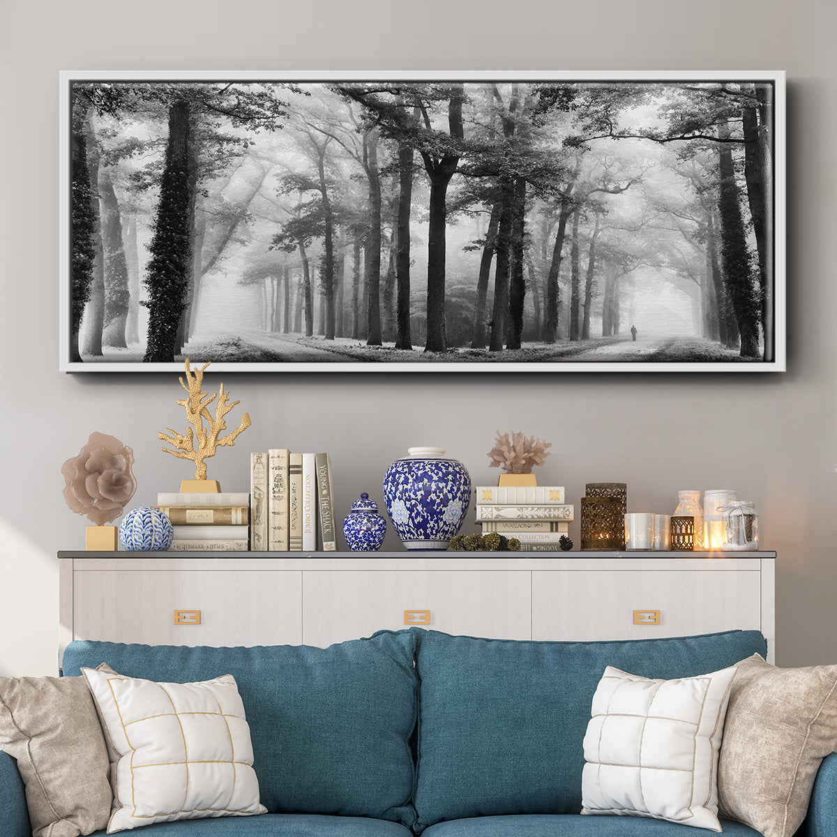 Turning Left Wasn't Right - Floater Framed Canvas Print