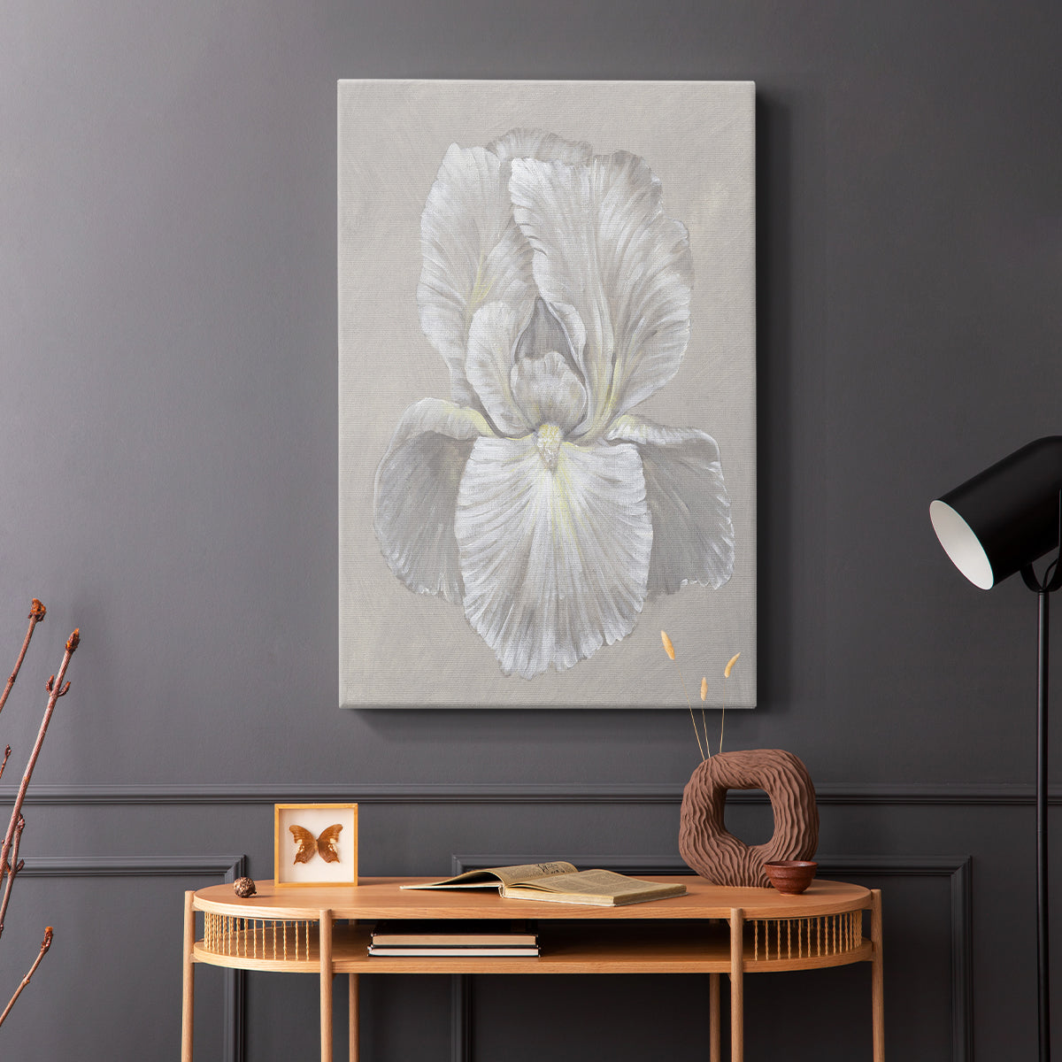 White Iris I - Canvas Art Print