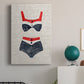 Vintage Swimming I Premium Gallery Wrapped Canvas - Ready to Hang