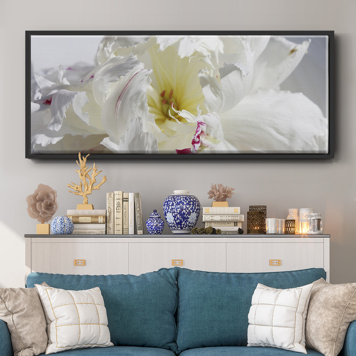 Breathless IV - Floater Framed Canvas Print