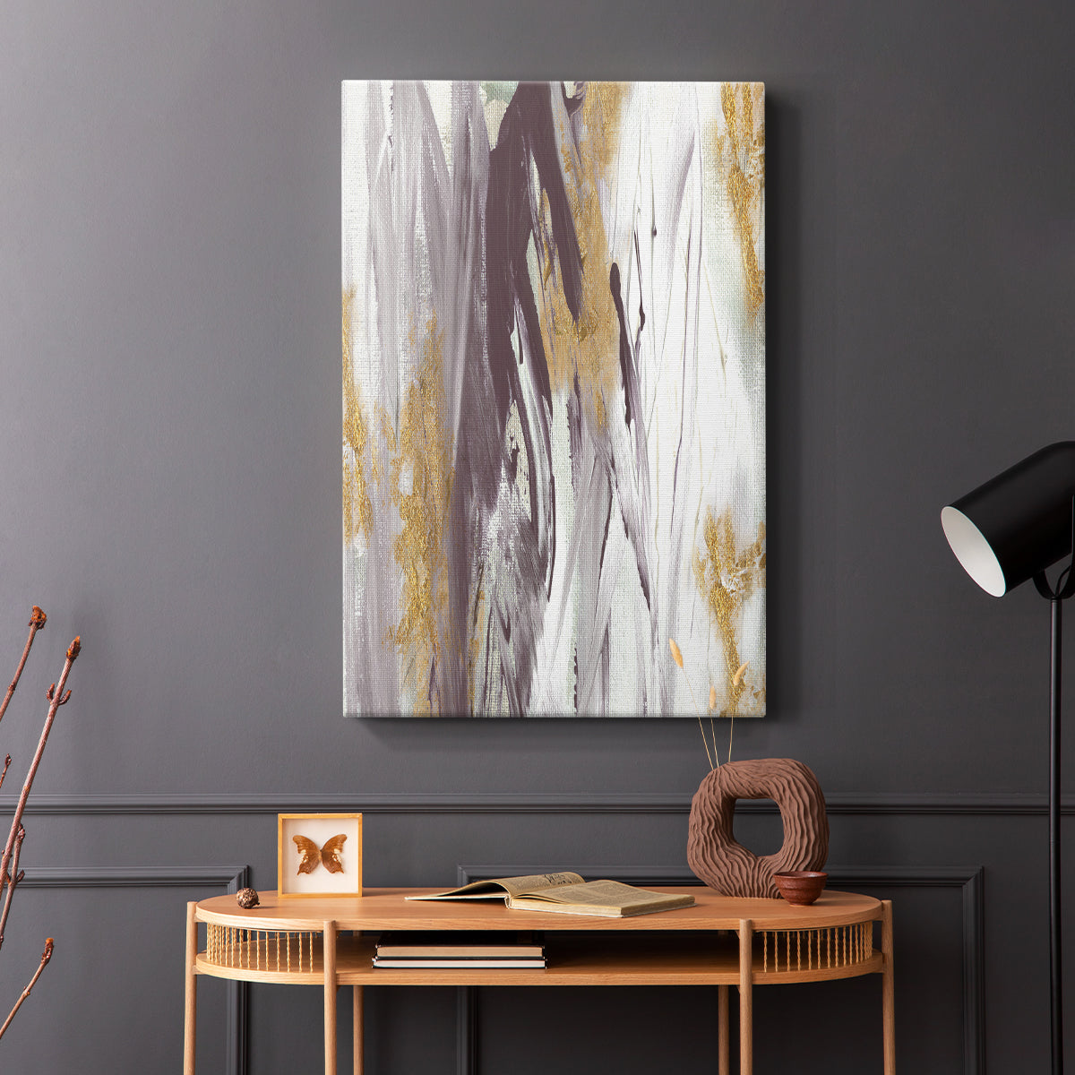 Tumultuous Amethyst I - Canvas Art Print