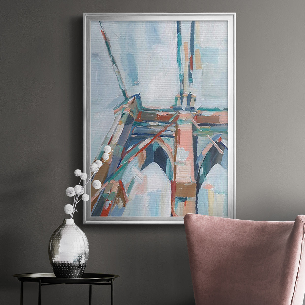 Big City Colors I - Modern Framed Canvas Print