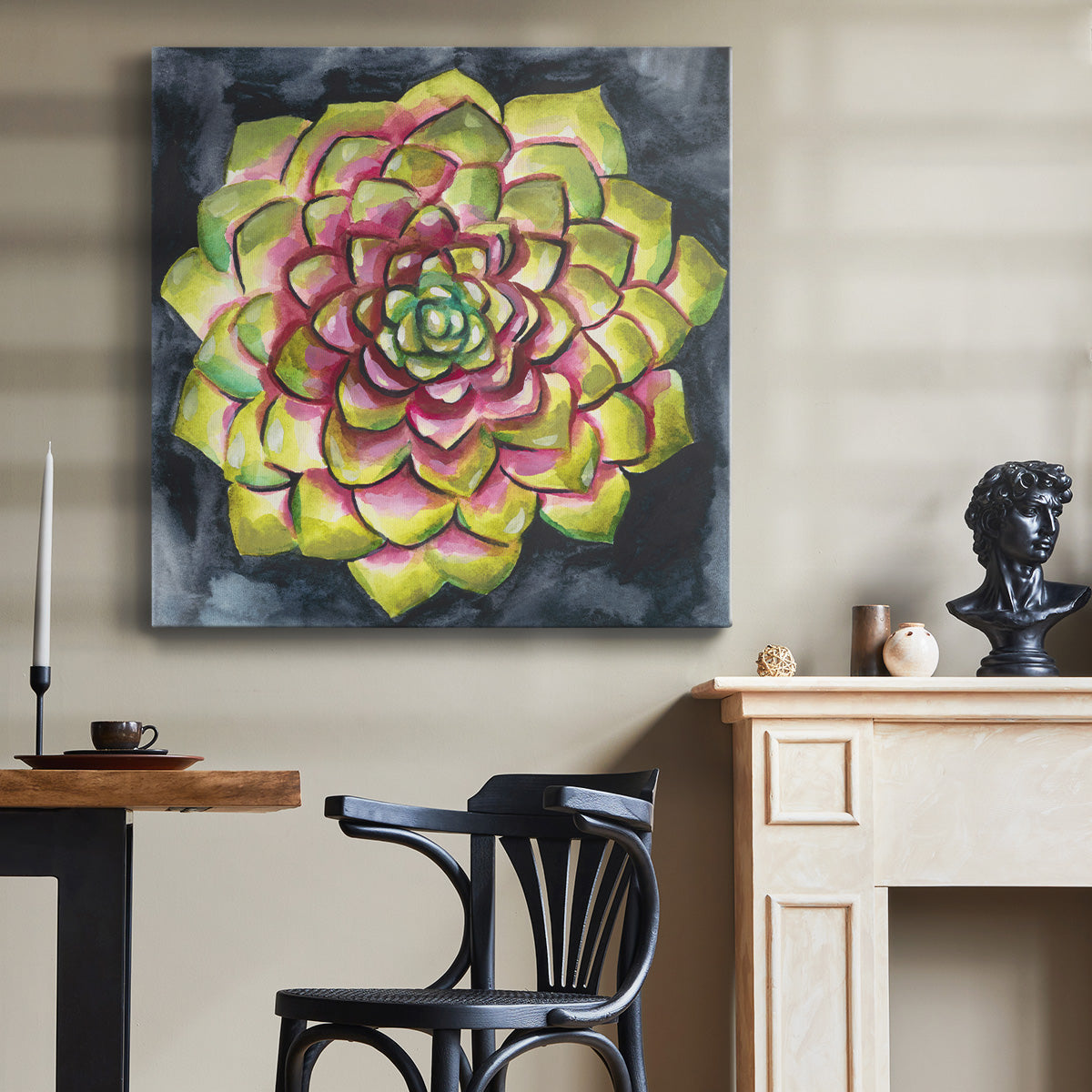 Succulent Rosette III - Canvas Art Print