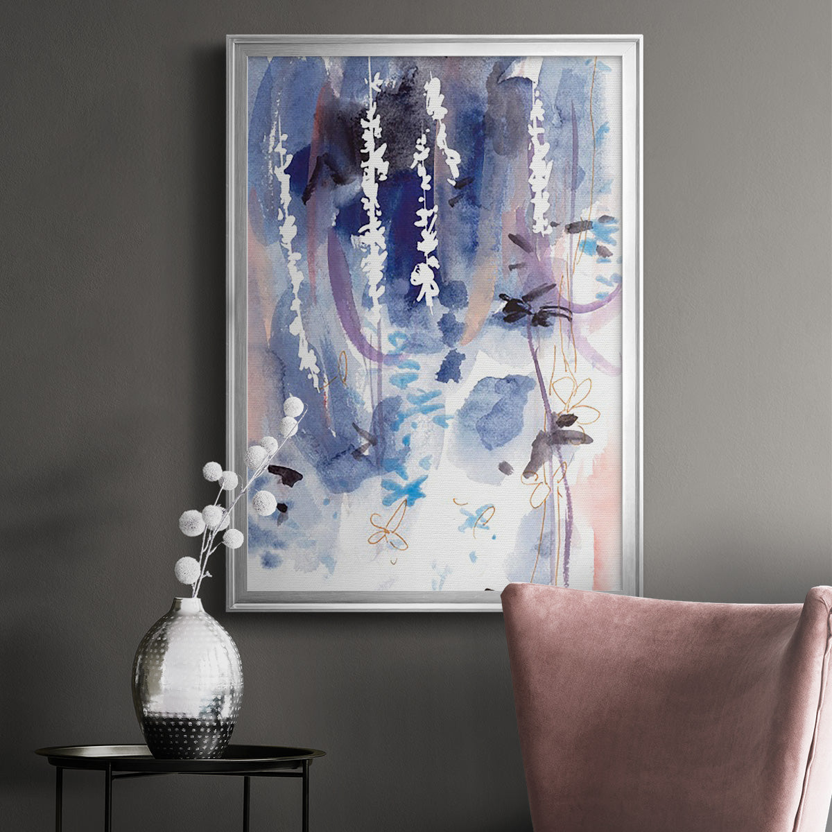 Late Night Breeze II - Modern Framed Canvas Print
