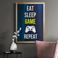 Gamer at Play V - Modern Framed Canvas Print