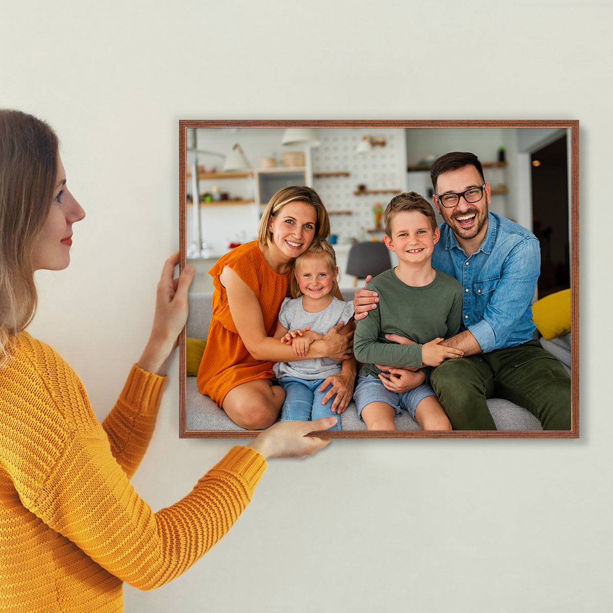 Set of 2 Restickable Custom Framed Photos - 28" x 22"