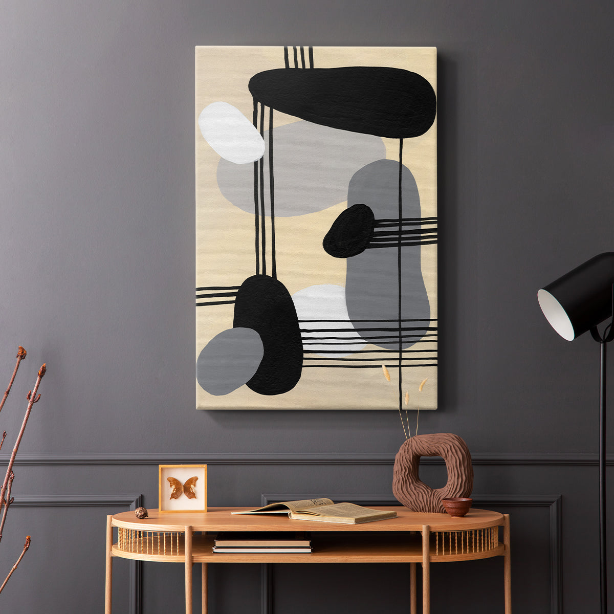 Interconnected Shapes II - Canvas Art Print