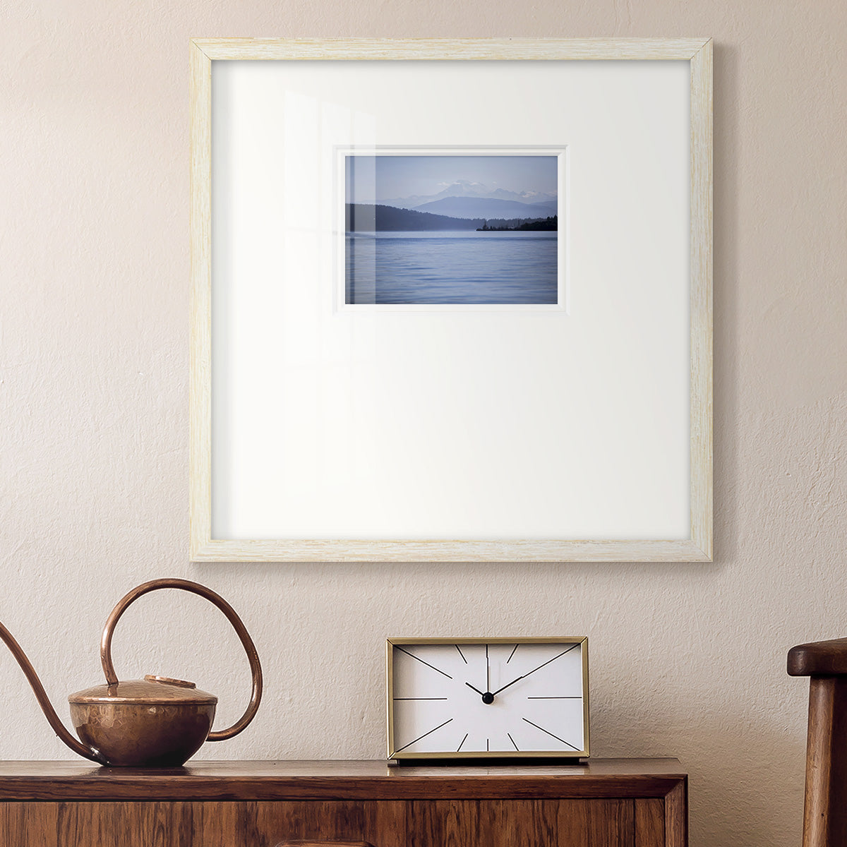 Blue Serenity Premium Framed Print Double Matboard