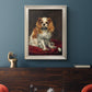 A King Charles Spaniel - Ornate Framed Canvas Print