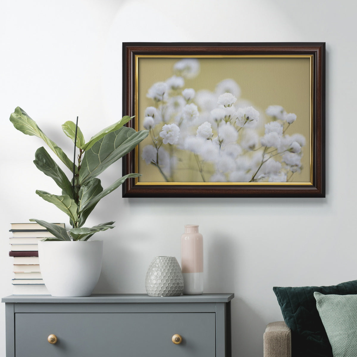 Baby's Breath Study III Premium Framed Canvas- Ready to Hang