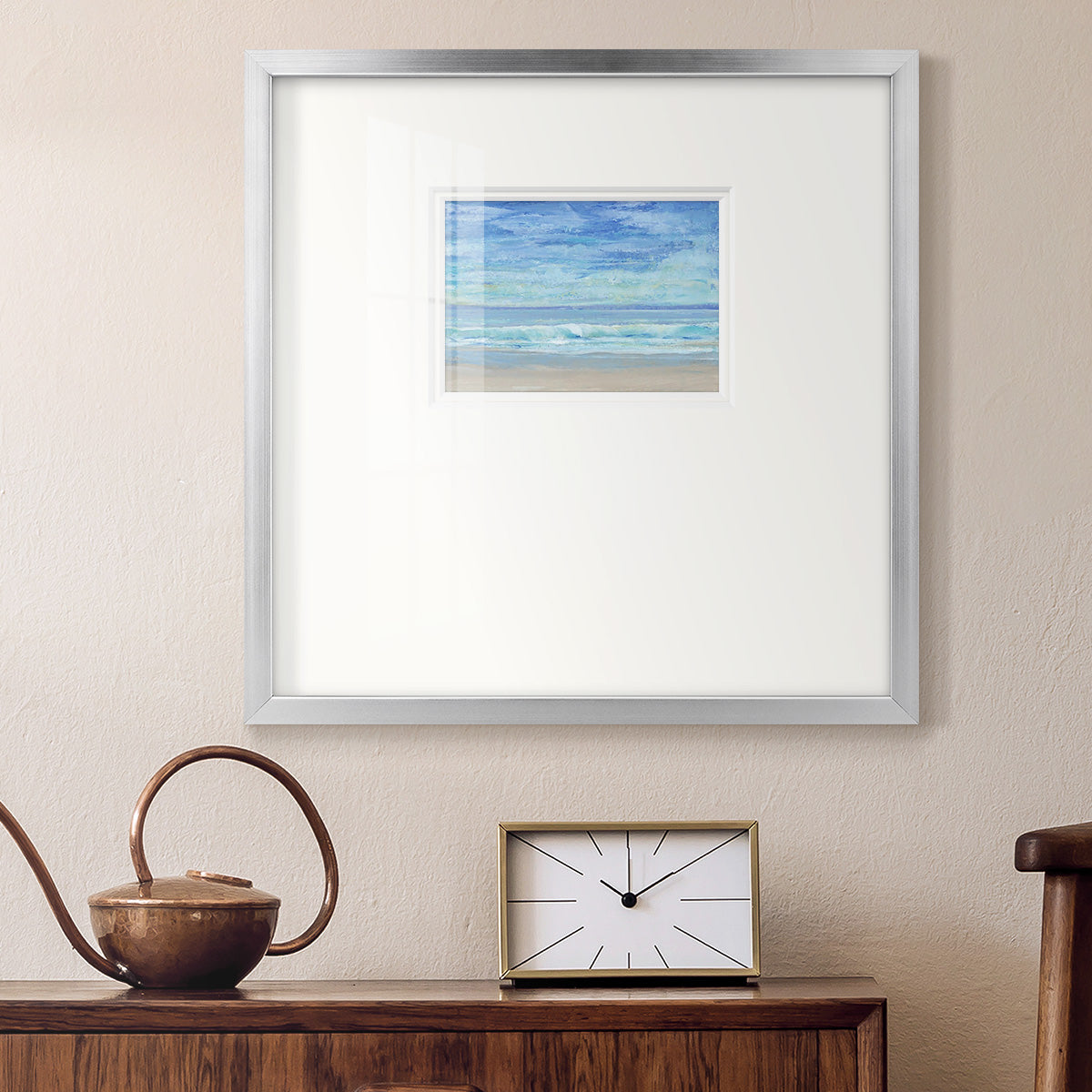 Rolling Surf I Premium Framed Print Double Matboard