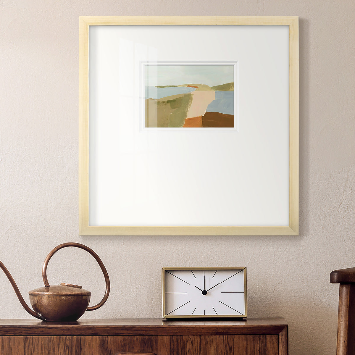 Stacked Landscape II Premium Framed Print Double Matboard