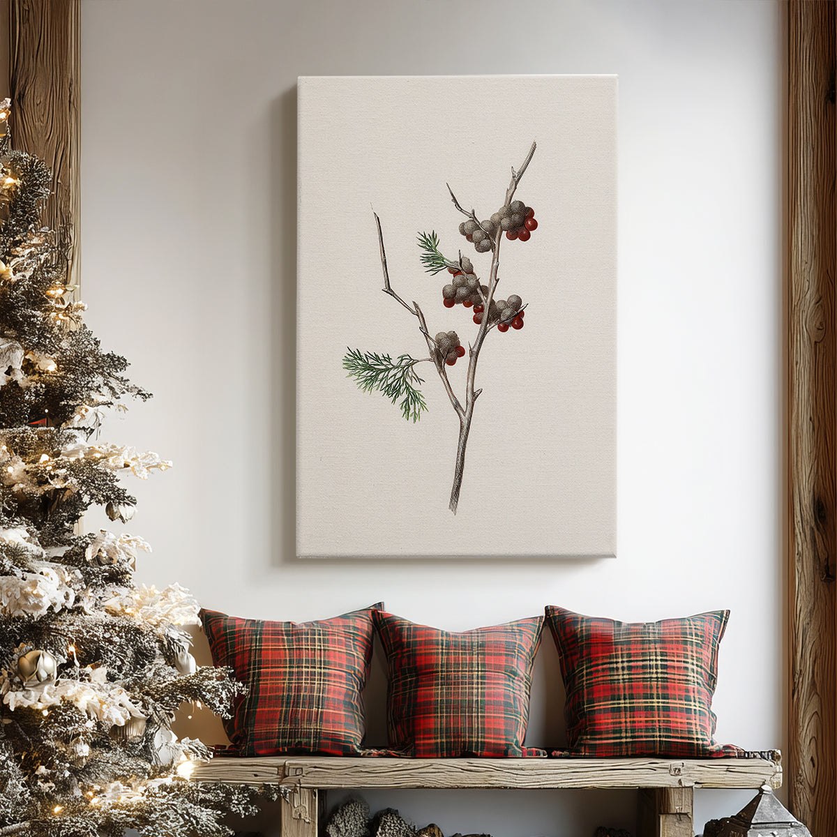 Snowwhite Dusk Square - Canvas Art Print