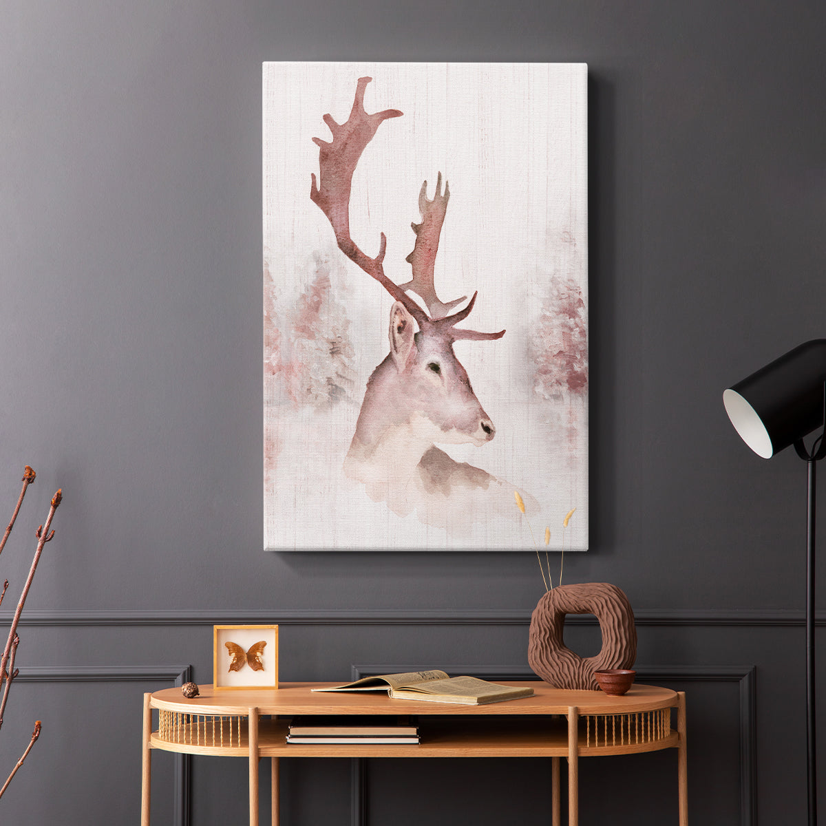 Blush Deer - Canvas Art Print