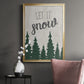 Let It Snow Forest - Modern Framed Canvas Print