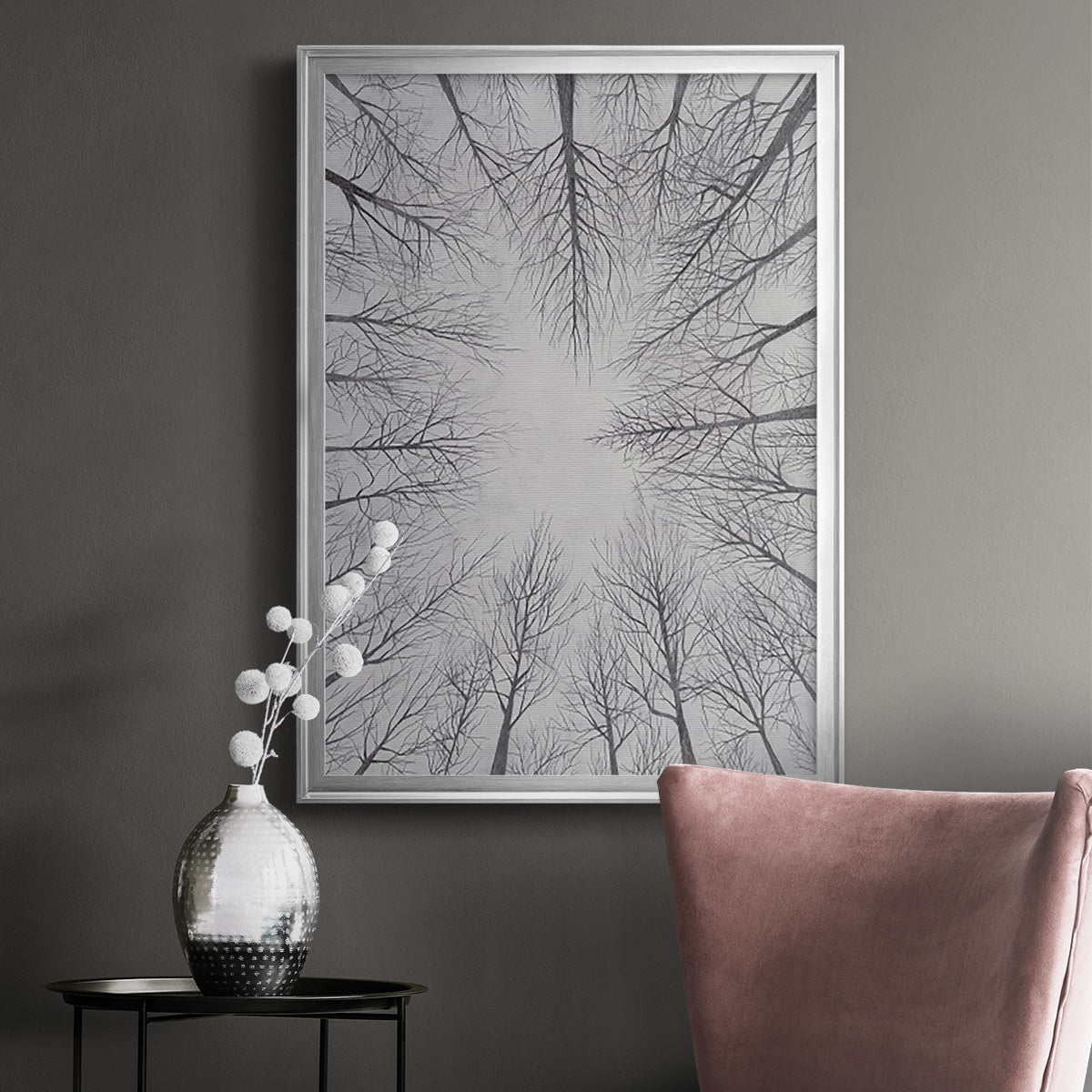Deciduous Canopy I - Modern Framed Canvas Print