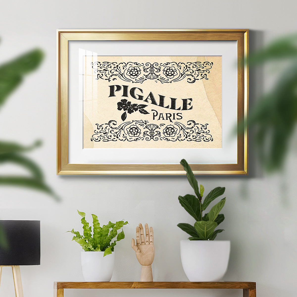 Antique French Label III - Modern Framed Art Print