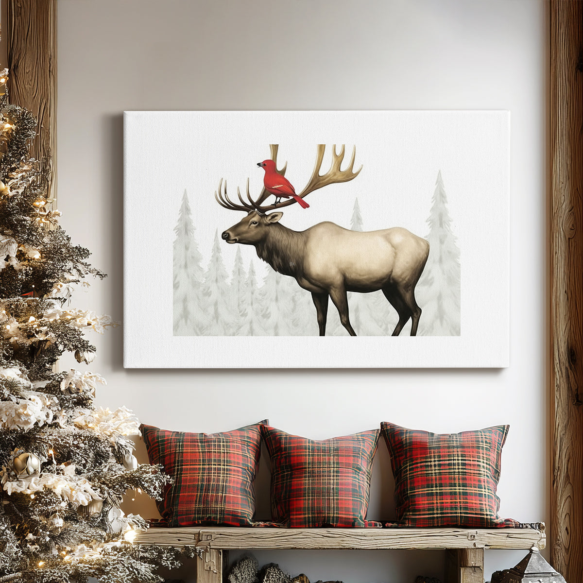 Silver Pines Blessing - Canvas Art Print
