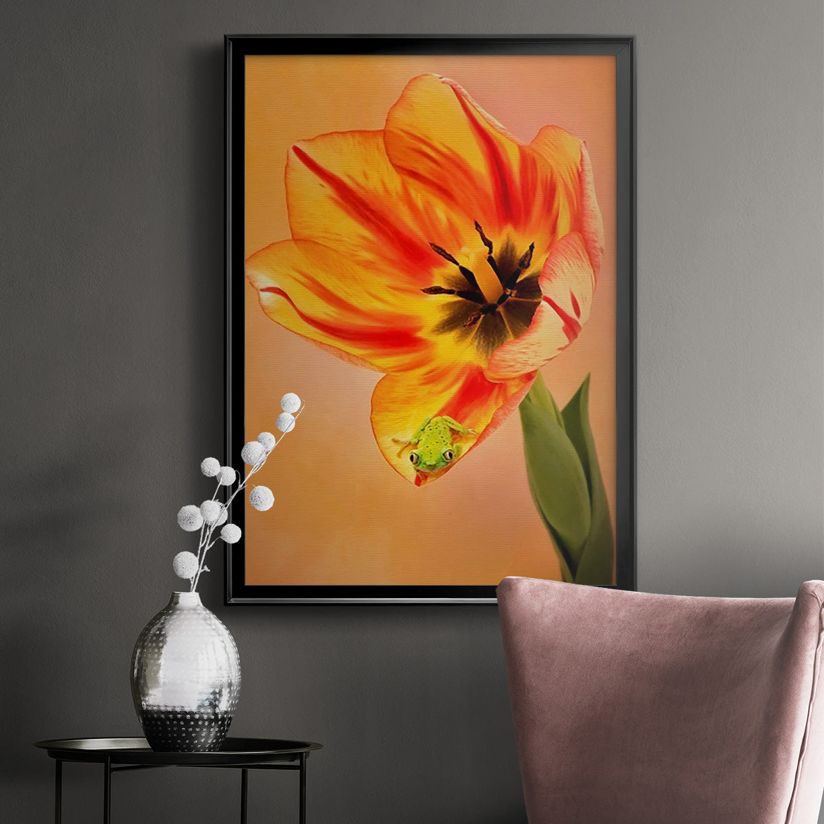 Hanging On VI - Modern Framed Canvas Print