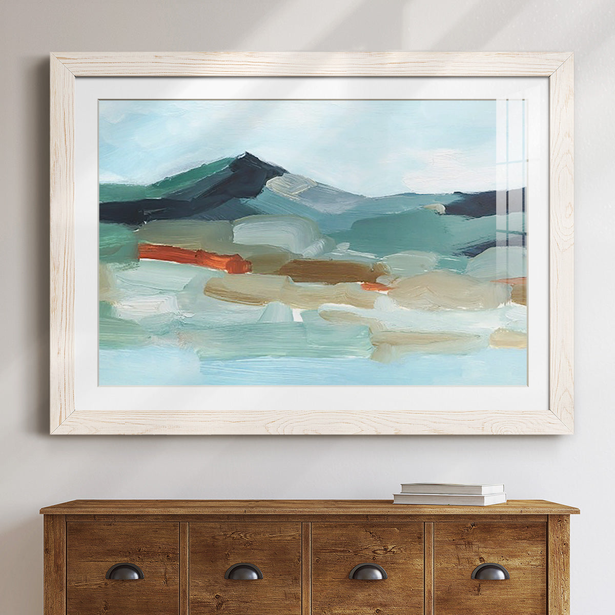 Autumn Mountains I - Barnwood Framed Art Print