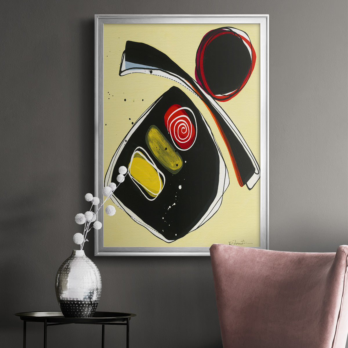 Wanna Play? III - Modern Framed Canvas Print