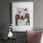 Elephant Bouquet, Portrait - Modern Framed Canvas Print