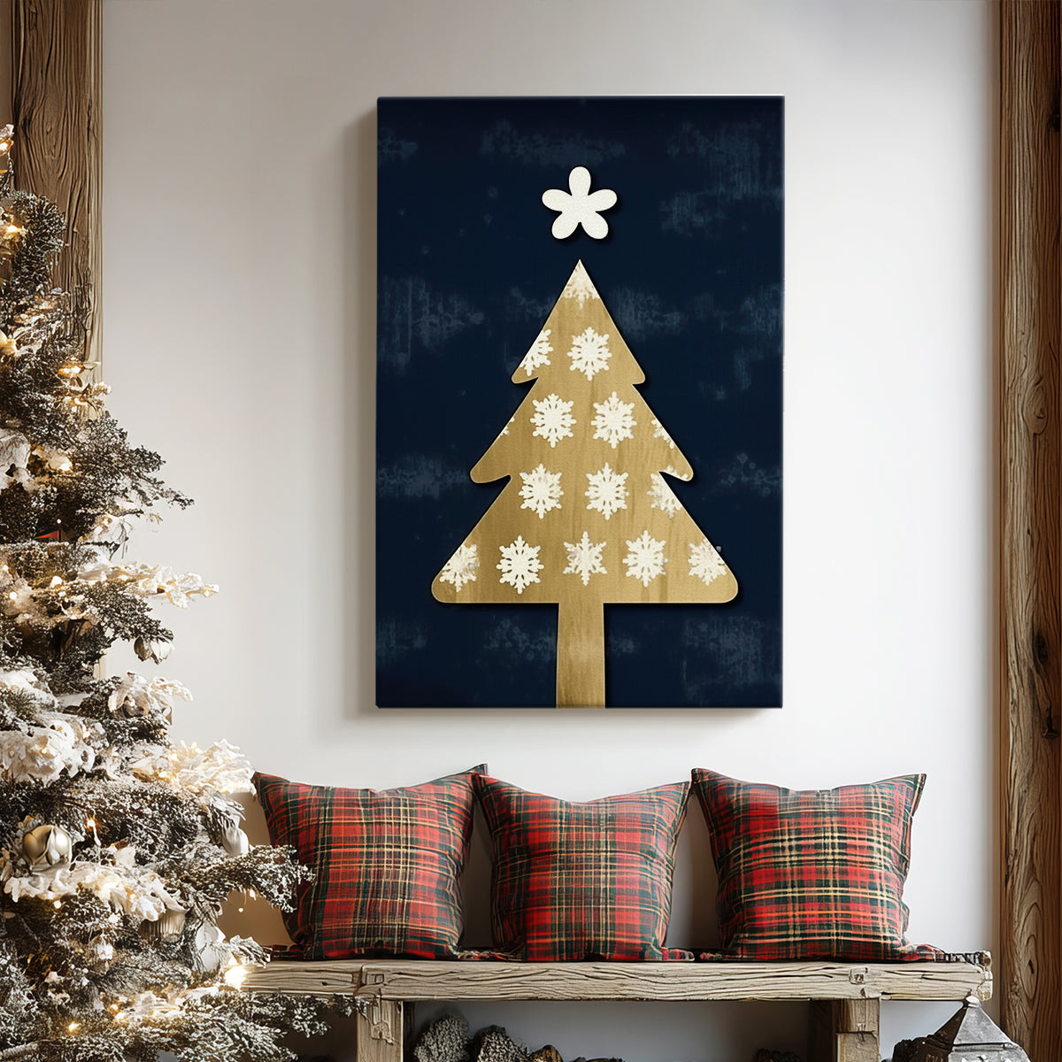 Chalk Promise of Cottage - Canvas Art Print