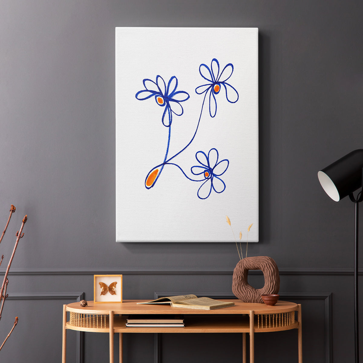 Wobbly Blooms III - Canvas Art Print